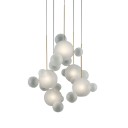 Giopato & Coombes - Bolle Frosted Circular Chandelier 24 Bubbles
